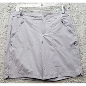ZeroXposur Board Shorts Womens Small Gray Swim Wear High‎ Waisted Slit Logo